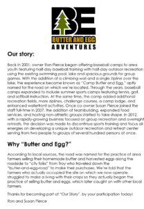 Butter And Egg Adventures Story