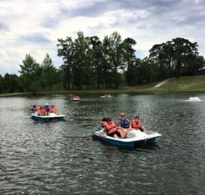 Pedal Boating In The Lake At Butter And Egg Adventures