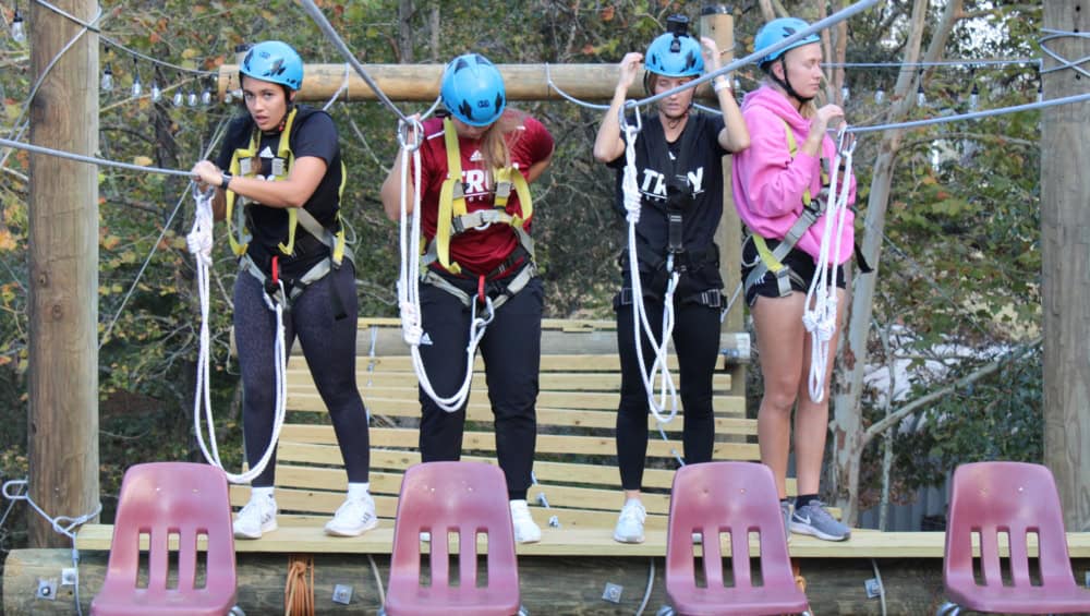 High Team Challenge Course At Butter And Egg Adventures